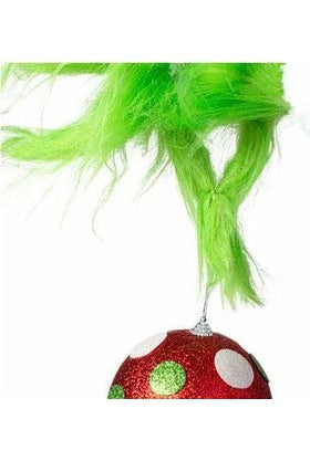 33" Furry Green Monster Hand Ornament - Michelle's aDOORable Creations - Sprays and Picks