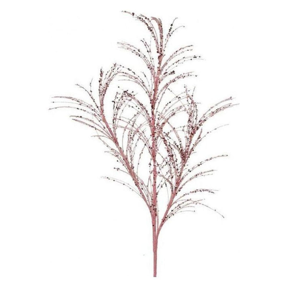 34" Glitter Sequin Pampas Grass Spray: Blush Pink