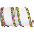 Shop For 4" Beaded Candy Edge Ribbon: White (5 Yards) at Michelle's aDOORable Creations