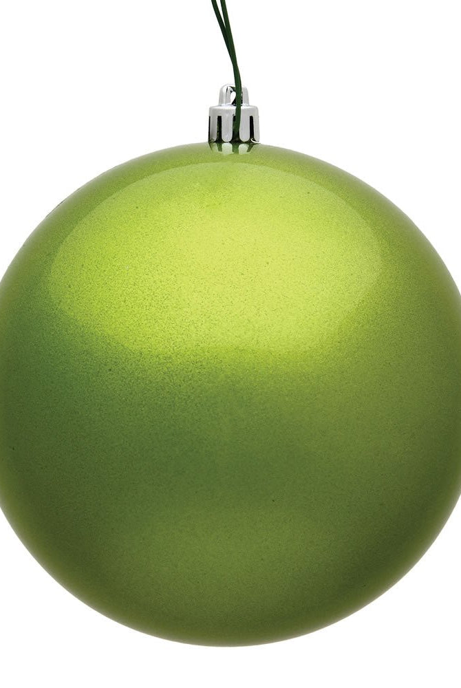 Shop For 4" Candy Lime Green Ball Christmas Tree Ornament (6 pack) at Michelle's aDOORable Creations