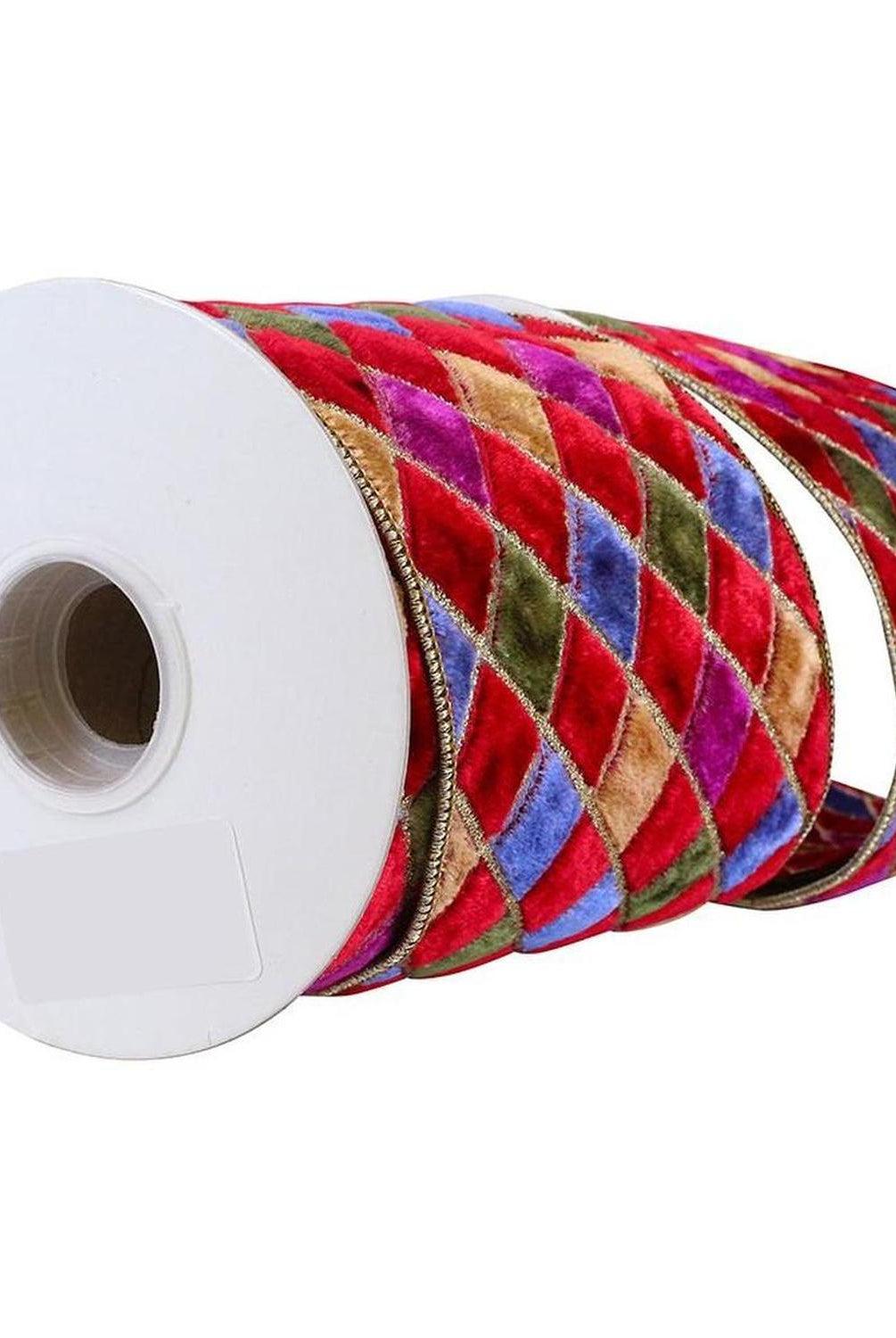 4" Diamond Velvet Jewel Deluxe Ribbon: Wine (5 Yards)