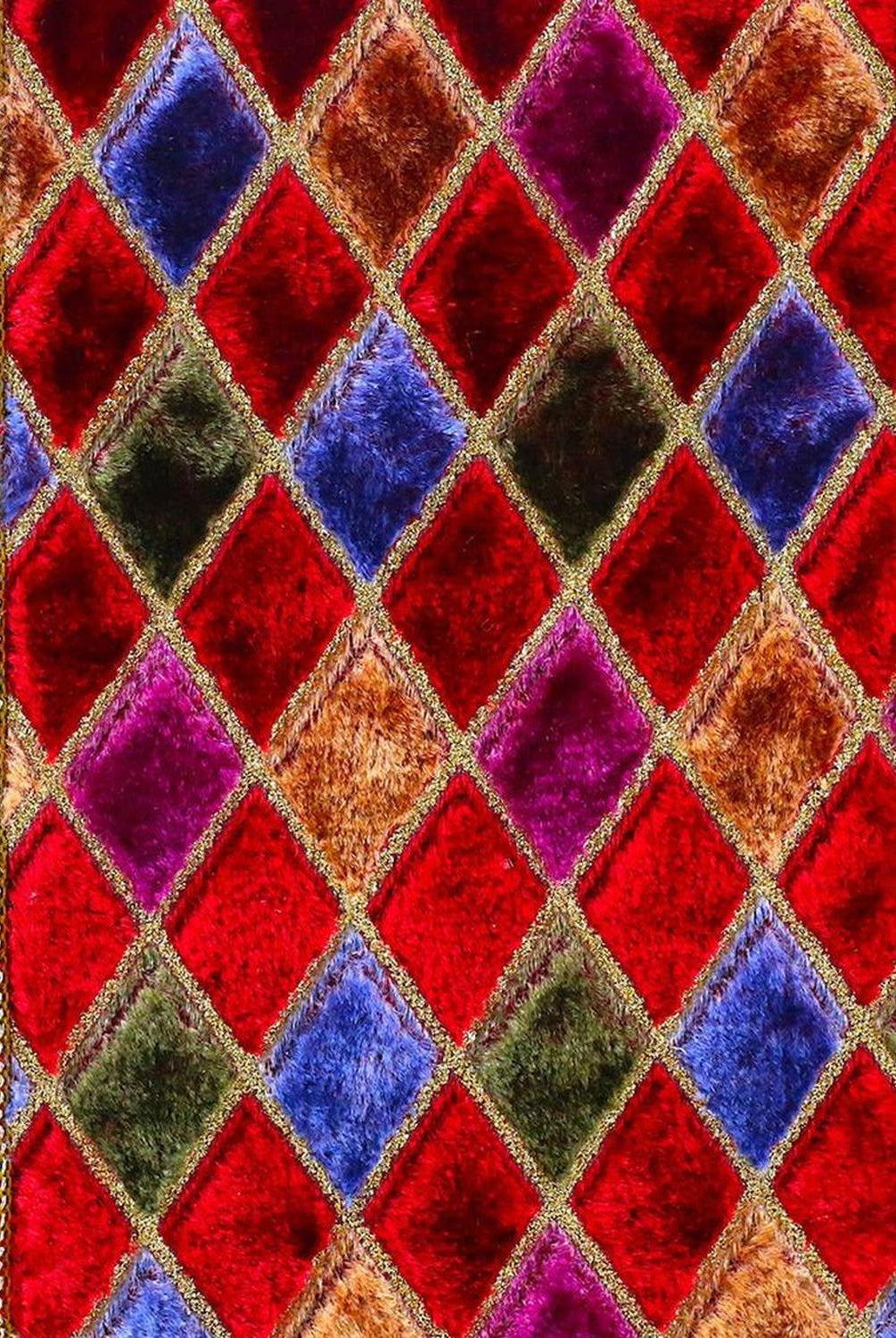 4" Diamond Velvet Jewel Deluxe Ribbon: Wine (5 Yards)