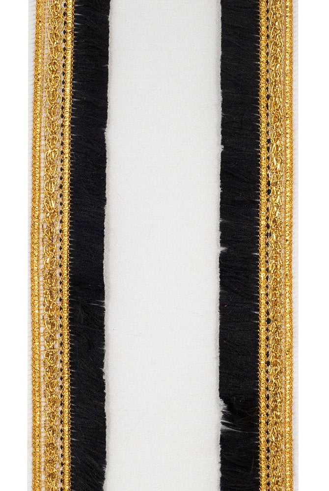 Shop For 4" Dupioni Fringe Edge Ribbon: White (5 Yards) at Michelle's aDOORable Creations