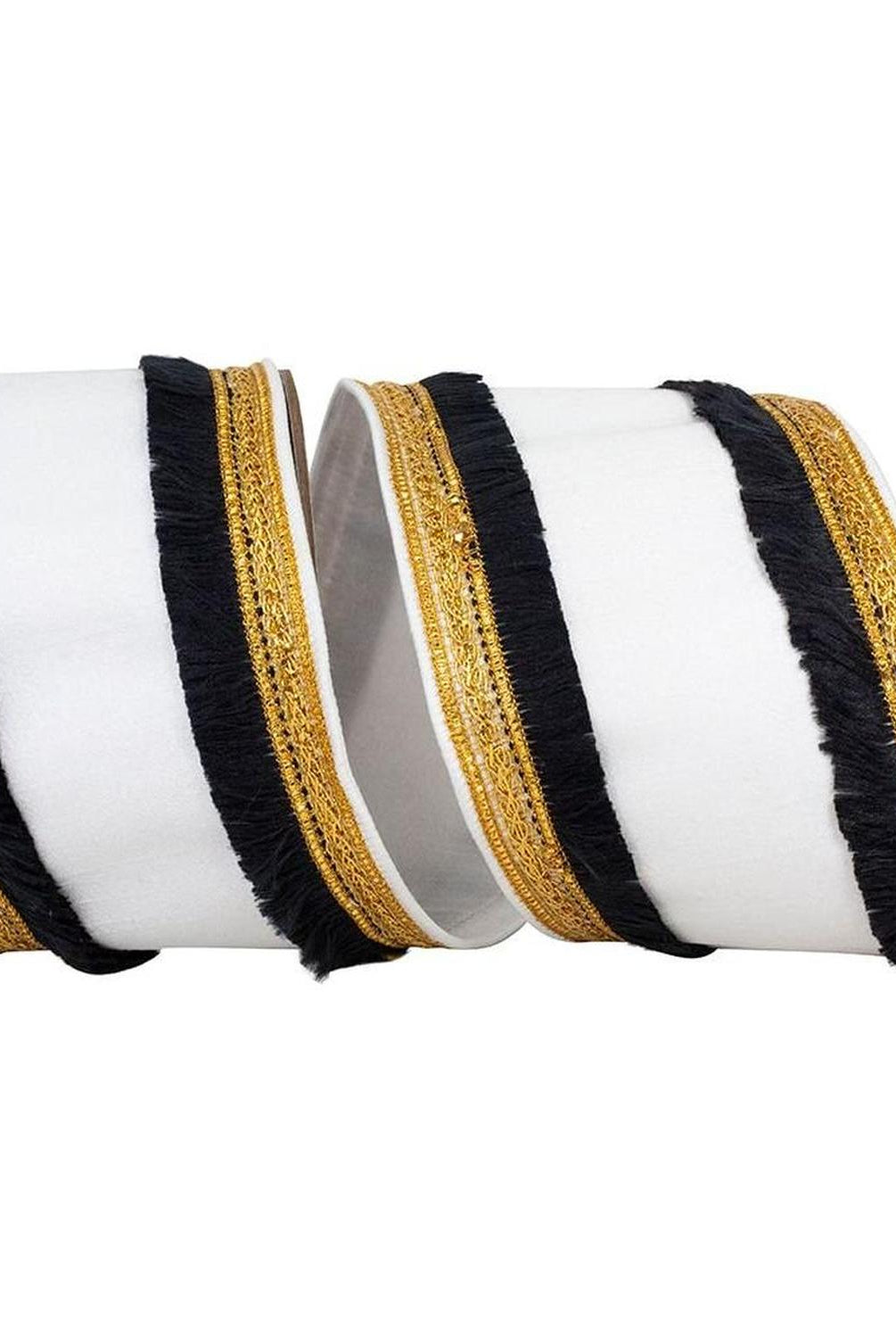 Shop For 4" Dupioni Fringe Edge Ribbon: White (5 Yards) at Michelle's aDOORable Creations