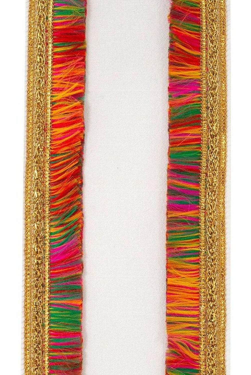 Shop For 4" Dupioni Multi Fringe Edge Ribbon: White (5 Yards) at Michelle's aDOORable Creations