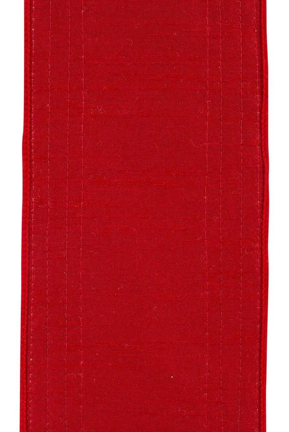 Shop For 4" Dupioni Regalia Glitter Edge Ribbon: Red (5 Yards) at Michelle's aDOORable Creations