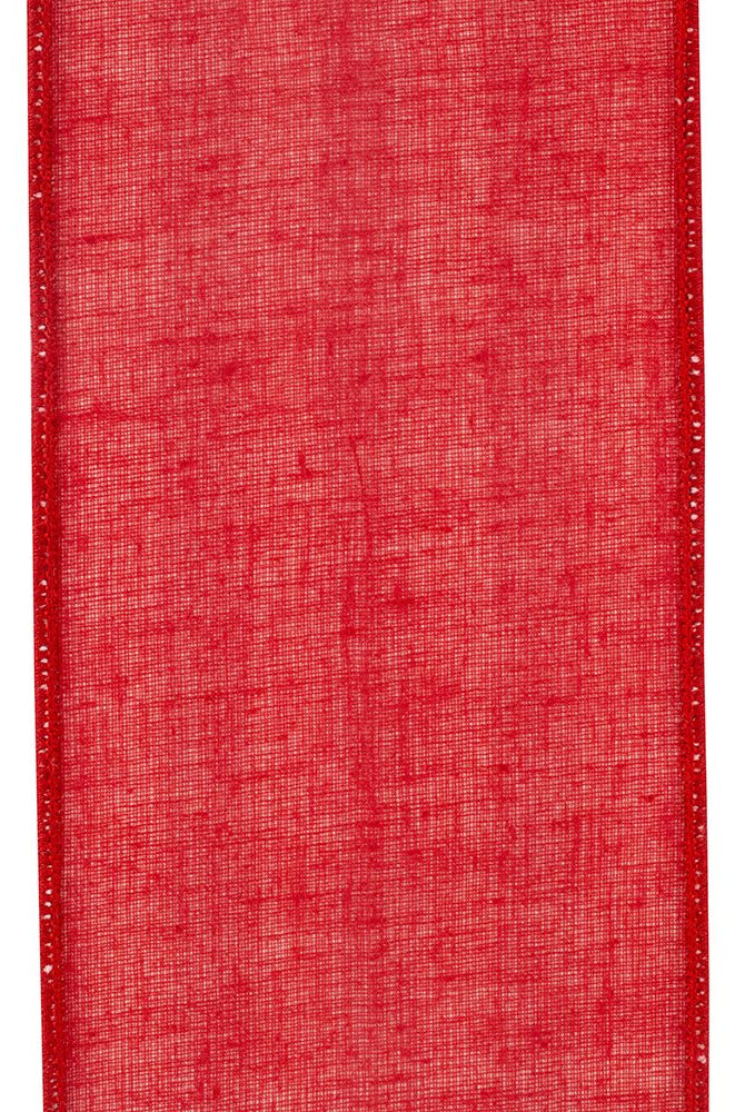 Shop For 4" Horizontal Striped Canvas Ribbon: Red (5 Yards) at Michelle's aDOORable Creations