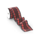 Shop For 4" Houndstooth Checked Ribbon: Red & Black ( (10 Yards) at Michelle's aDOORable Creations