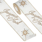 Shop For 4" Joyeux Noel Embroidered Ribbon (10 Yards) at Michelle's aDOORable Creations