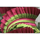 Shop For 4" Metallic Dupion Pleated Ruffle Ribbon: Lime/Hot Pink (5 Yards) at Michelle's aDOORable Creations
