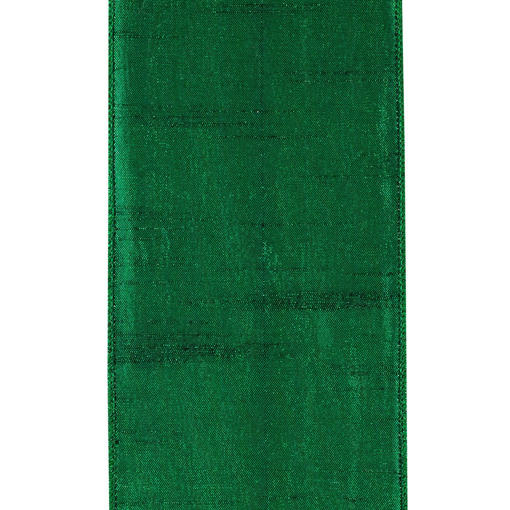 Shop For 4" Metallic Dupioni Texture Ribbon: Forest Green (10 Yards) at Michelle's aDOORable Creations
