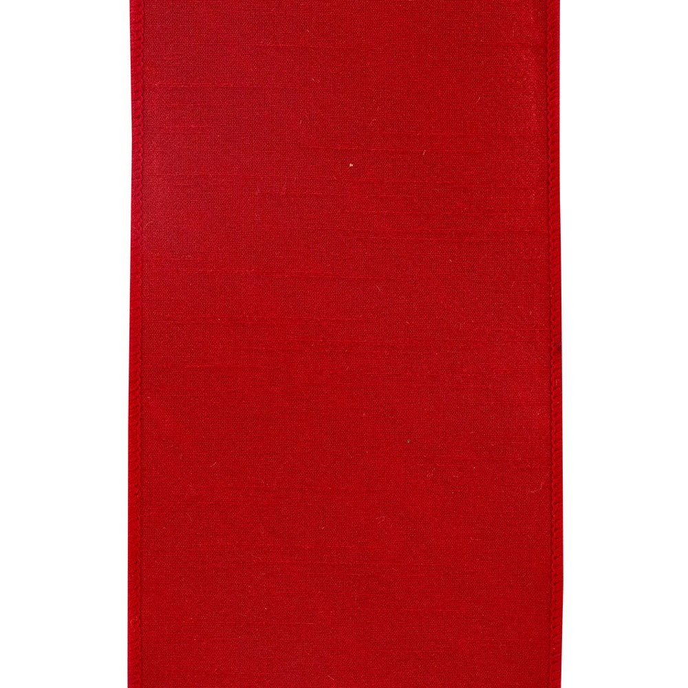 Shop For 4" Plaid Dupioni Verde Diagonal Ribbon: Red/Green (10 Yards) at Michelle's aDOORable Creations