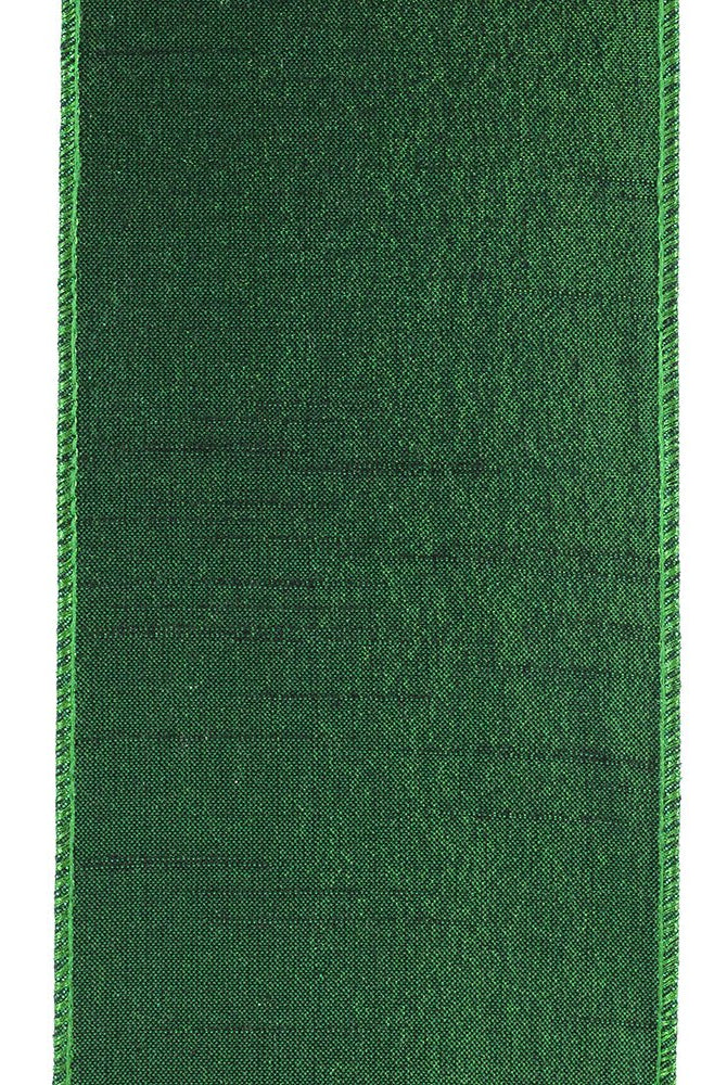 Shop For 4" Pleated Metallic Lux Ribbon: Emerald Green (10 Yards) at Michelle's aDOORable Creations