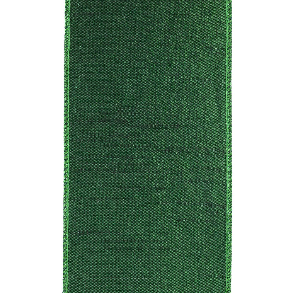 Shop For 4" Pleated Metallic Lux Ribbon: Emerald Green (10 Yards) at Michelle's aDOORable Creations