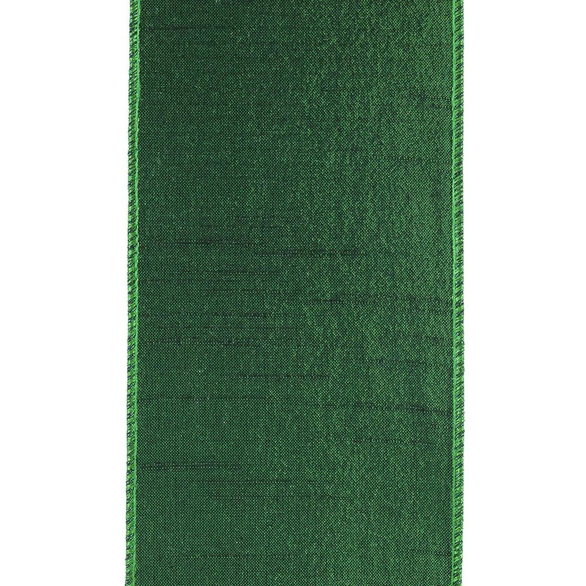 Shop For 4" Pleated Metallic Lux Ribbon: Emerald Green (10 Yards) at Michelle's aDOORable Creations