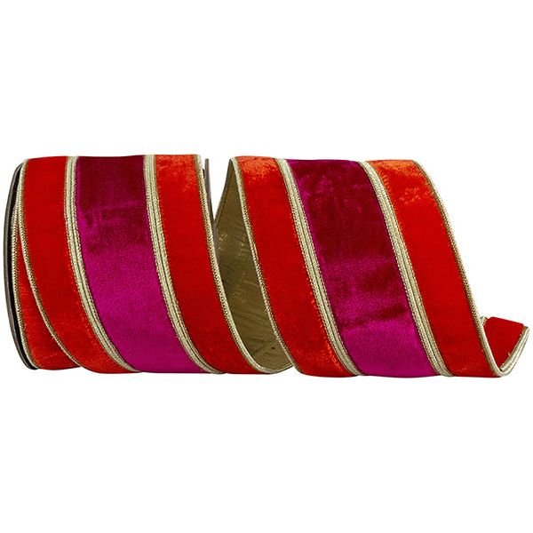 Shop For 4" Plush Berry Overlay Ribbon: Ruby/Red (5 Yards) at Michelle's aDOORable Creations