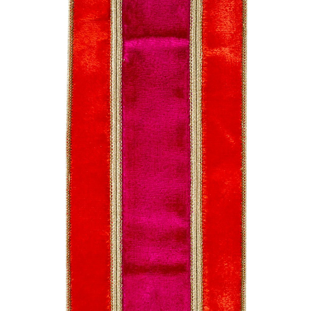 Shop For 4" Plush Berry Overlay Ribbon: Ruby/Red (5 Yards) at Michelle's aDOORable Creations