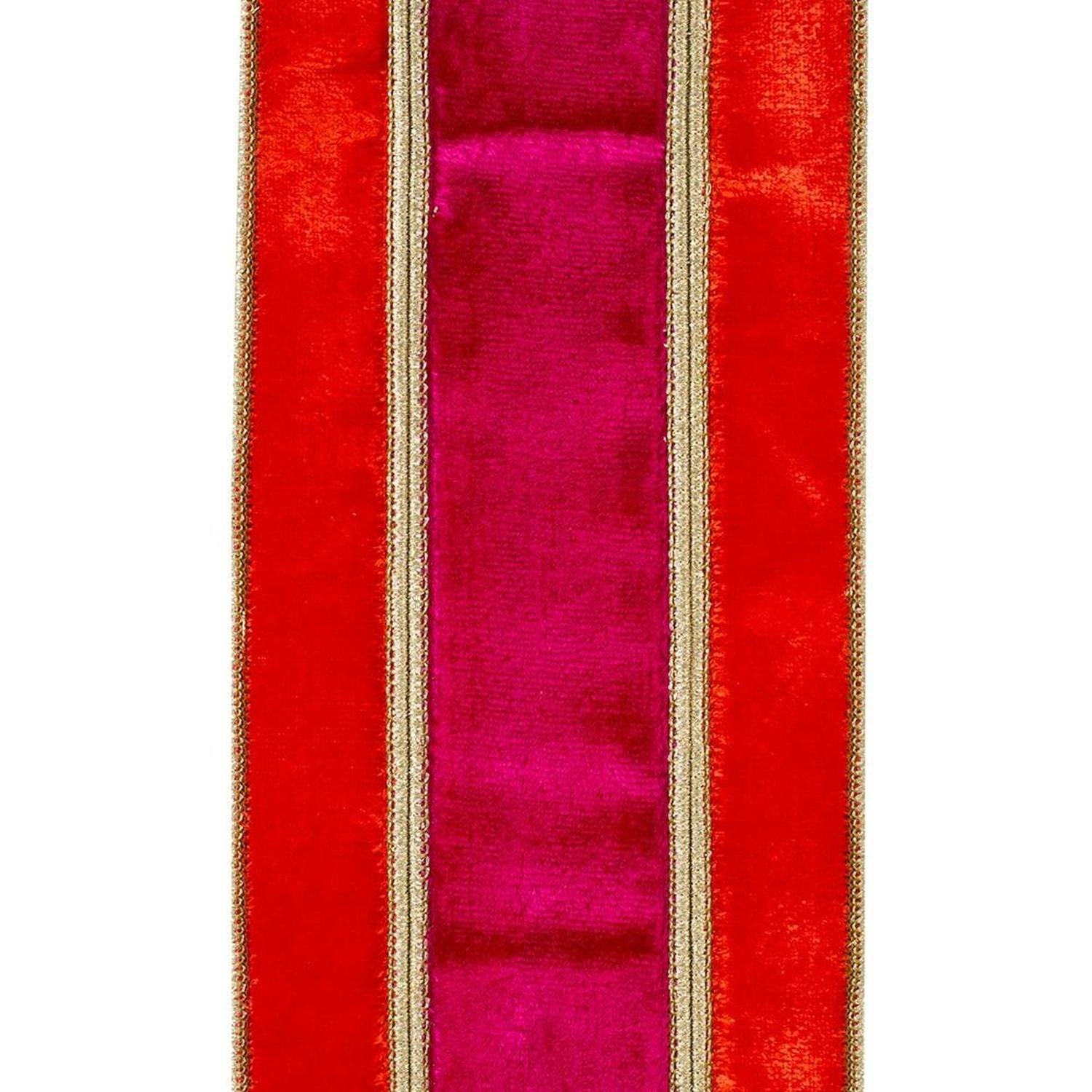 Shop For 4" Plush Berry Overlay Ribbon: Ruby/Red (5 Yards) at Michelle's aDOORable Creations