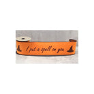Shop For 4" Put a Spell On You Felt Ribbon: Orange (5 Yards) at Michelle's aDOORable Creations