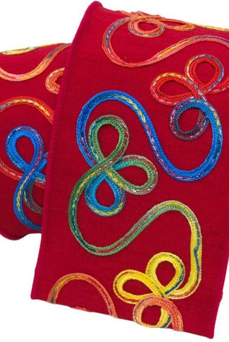 Shop For 4" Whimsy Ribbon: Red (10 Yards) at Michelle's aDOORable Creations