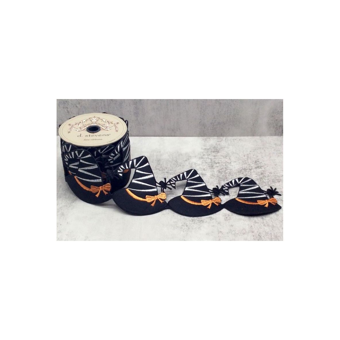 Shop For 4" Witch Hat Garland Ribbon: Black (5 Yards) at Michelle's aDOORable Creations