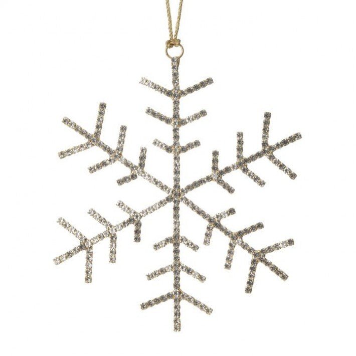 Shop For 5" Petite Jewel Snowflake Ornament: Gold at Michelle's aDOORable Creations