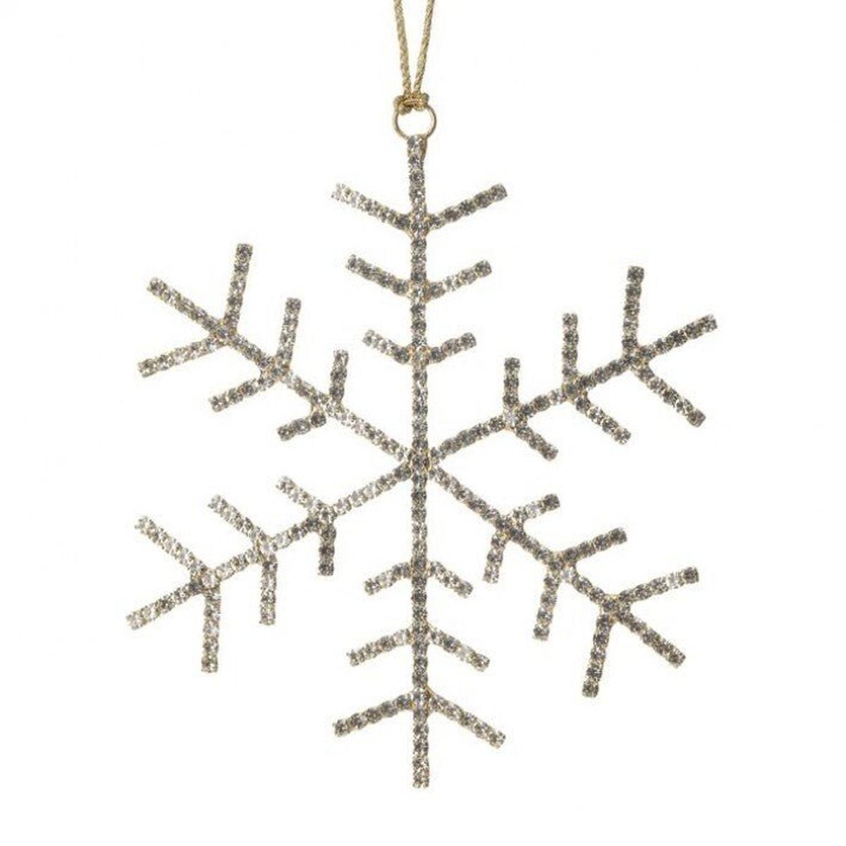 Shop For 5" Petite Jewel Snowflake Ornament: Gold at Michelle's aDOORable Creations