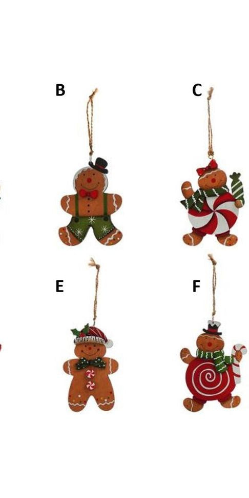 5" Plywood Gingerbread Ornament - Michelle's aDOORable Creations - Holiday Ornaments