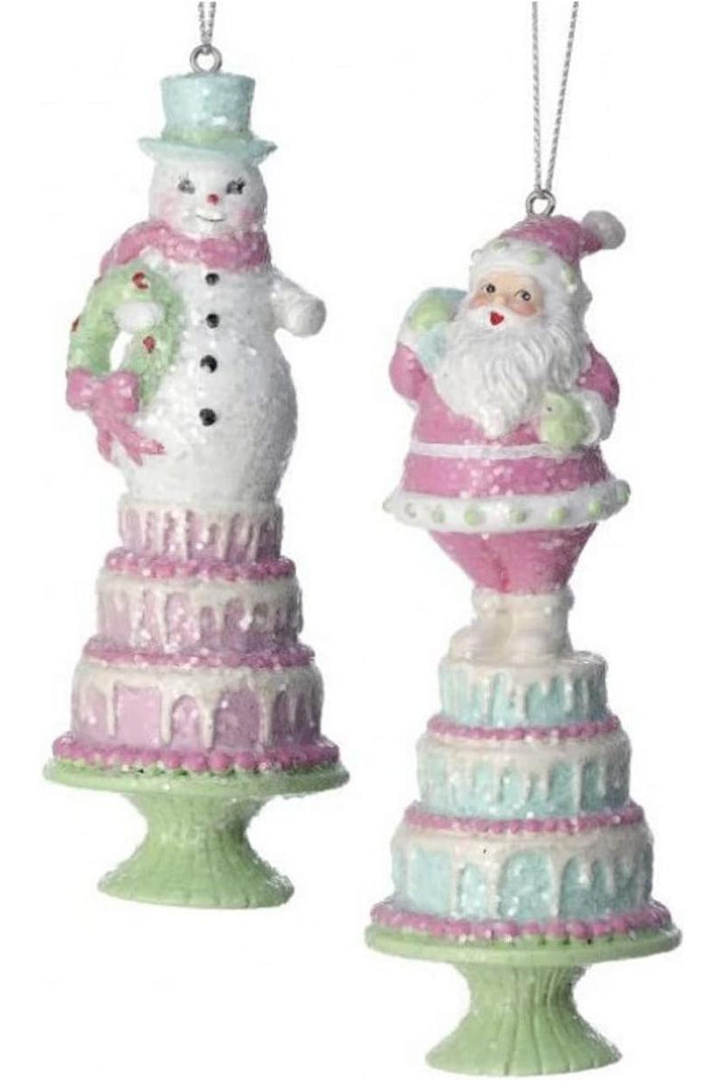 Shop For 5.5" Resin Santa/Snowman Ornament at Michelle's aDOORable Creations