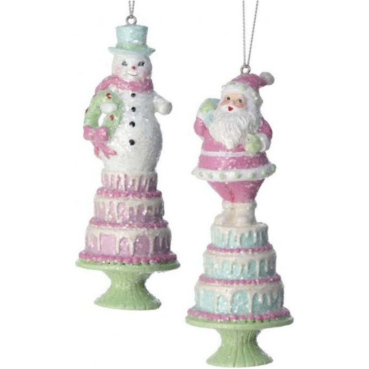 Shop For 5.5" Resin Santa/Snowman Ornament at Michelle's aDOORable Creations