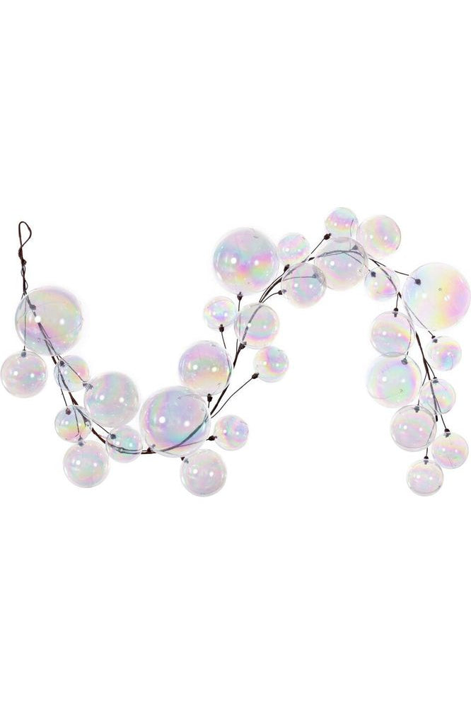 6' Clear Iridescent Branch Ball Wire Garland - Michelle's aDOORable Creations - Garland