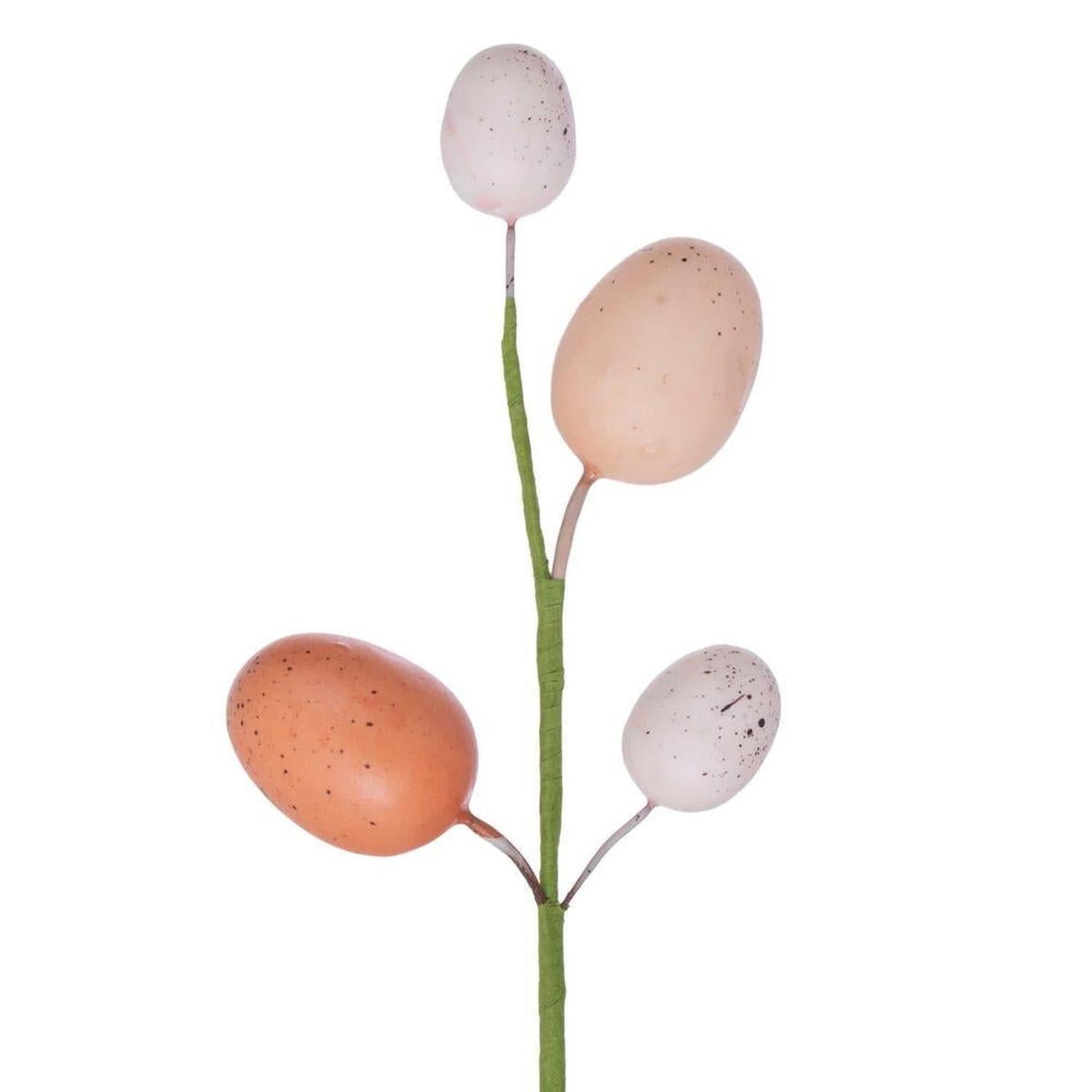 Shop For 60" Artificial Coral/White Easter Eggs Garland at Michelle's aDOORable Creations
