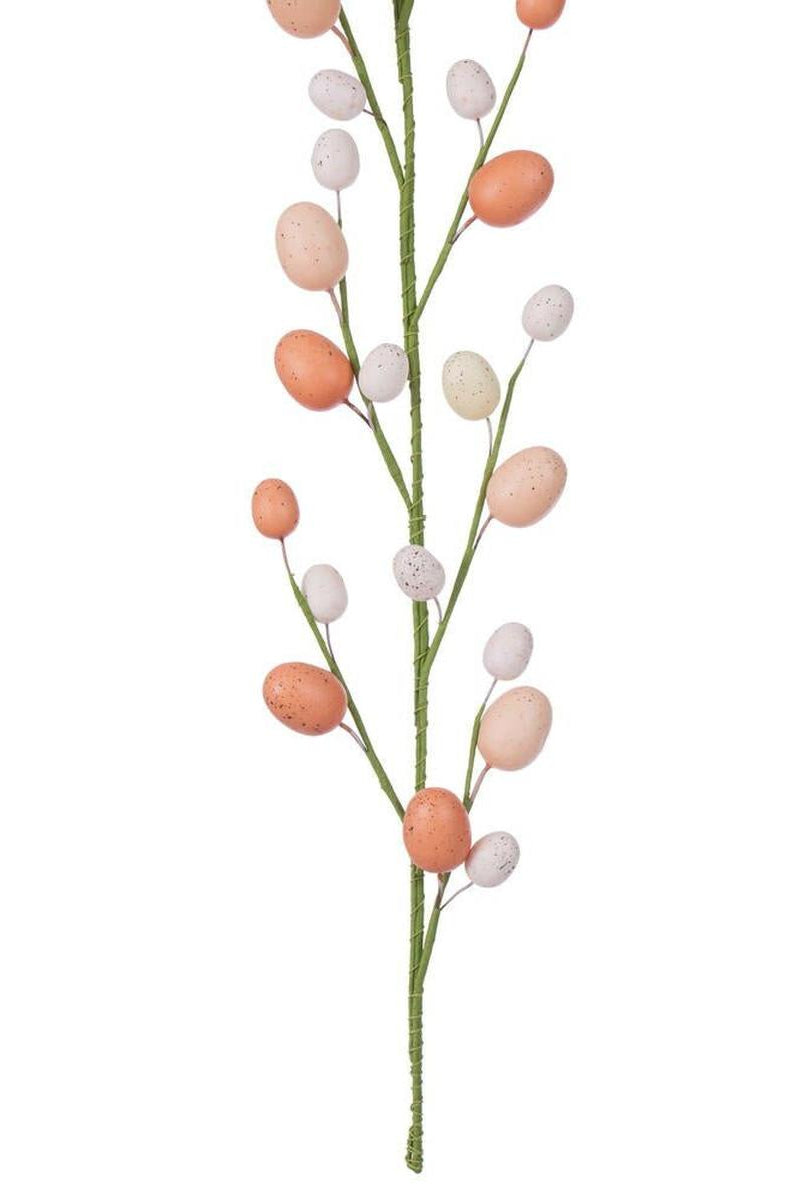 Shop For 60" Artificial Coral/White Easter Eggs Garland at Michelle's aDOORable Creations