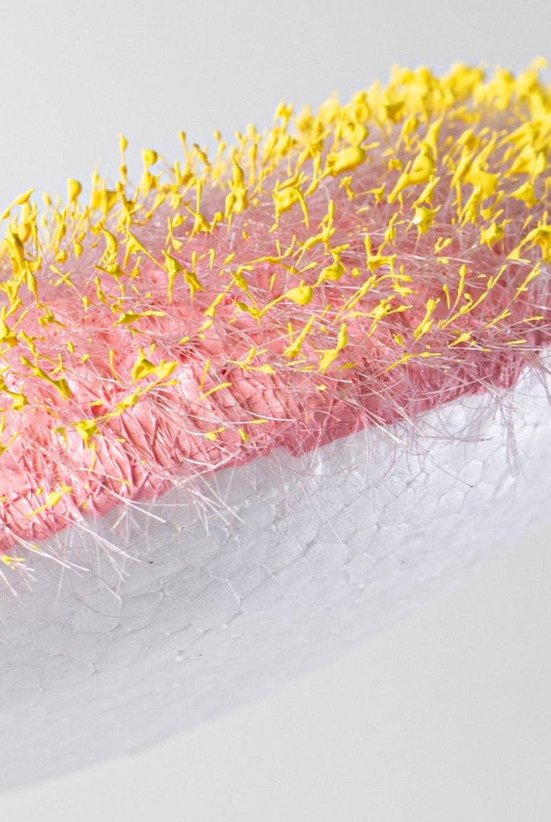 Shop For 6.25" Flower Head Center: Pink/Yellow at Michelle's aDOORable Creations