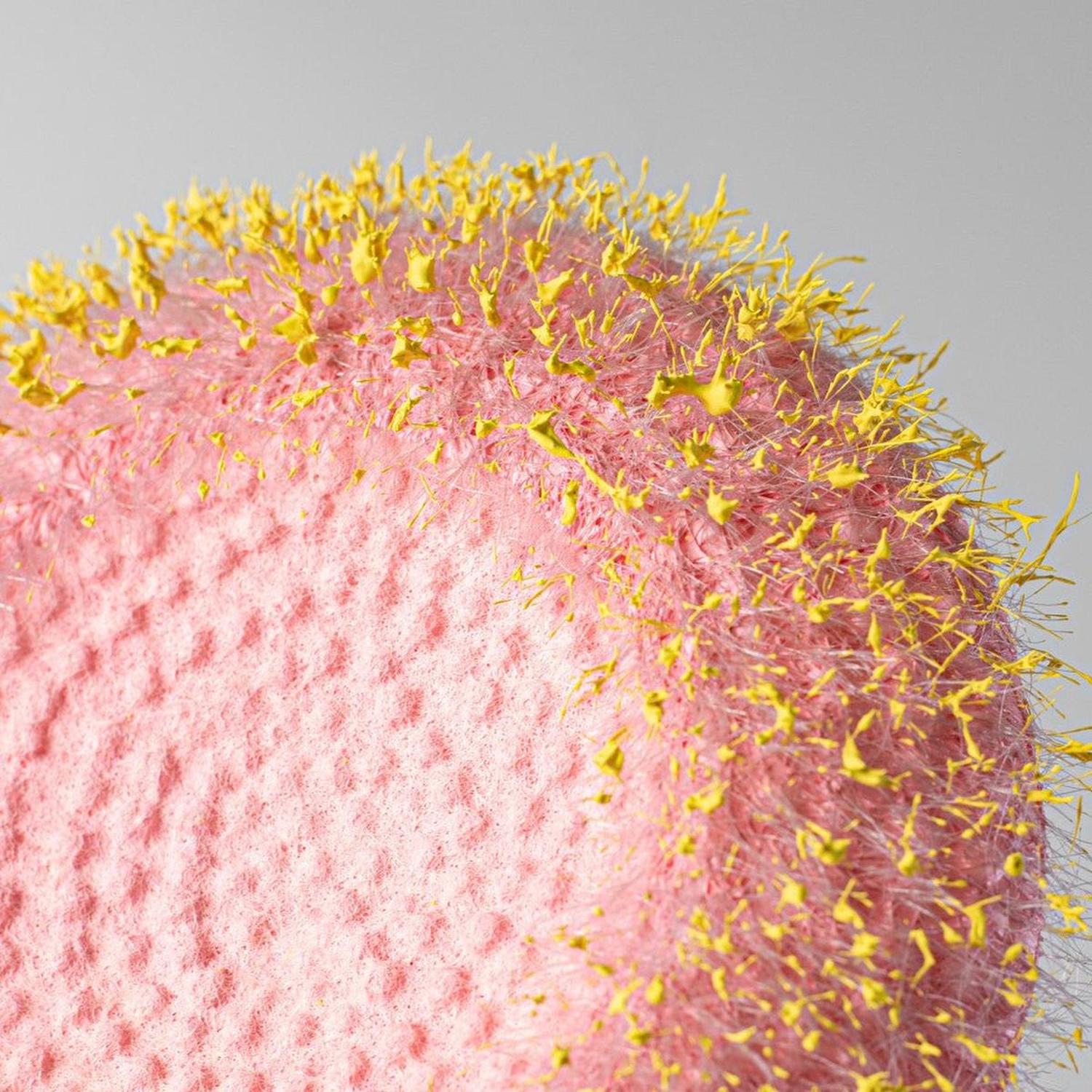 Shop For 6.25" Flower Head Center: Pink/Yellow at Michelle's aDOORable Creations