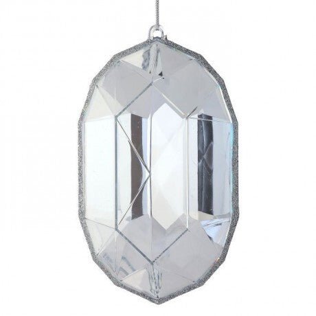 Shop For 6.5" Acrylic Oval Jewel Ornament: Clear at Michelle's aDOORable Creations