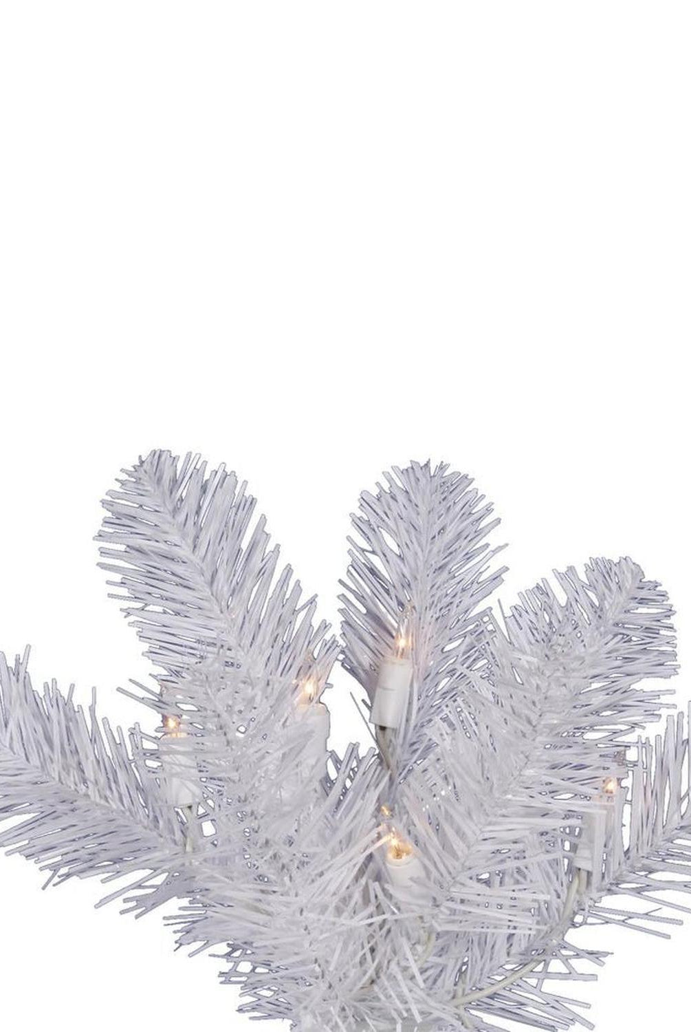 Shop For 6.5' White Salem Pencil Pine Artificial Christmas Tree with 250 Clear Lights at Michelle's aDOORable Creations