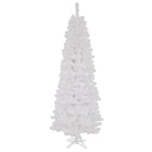 Shop For 6.5' White Salem Pencil Pine Artificial Christmas Tree with 250 Clear Lights at Michelle's aDOORable Creations