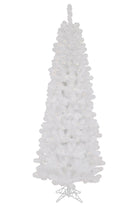6.5' White Salem Pencil Pine Artificial Christmas Tree with 250 Clear Lights - Michelle's aDOORable Creations - Christmas Tree