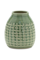 6.5"H Green Terra Cotta Container - Michelle's aDOORable Creations - Containers