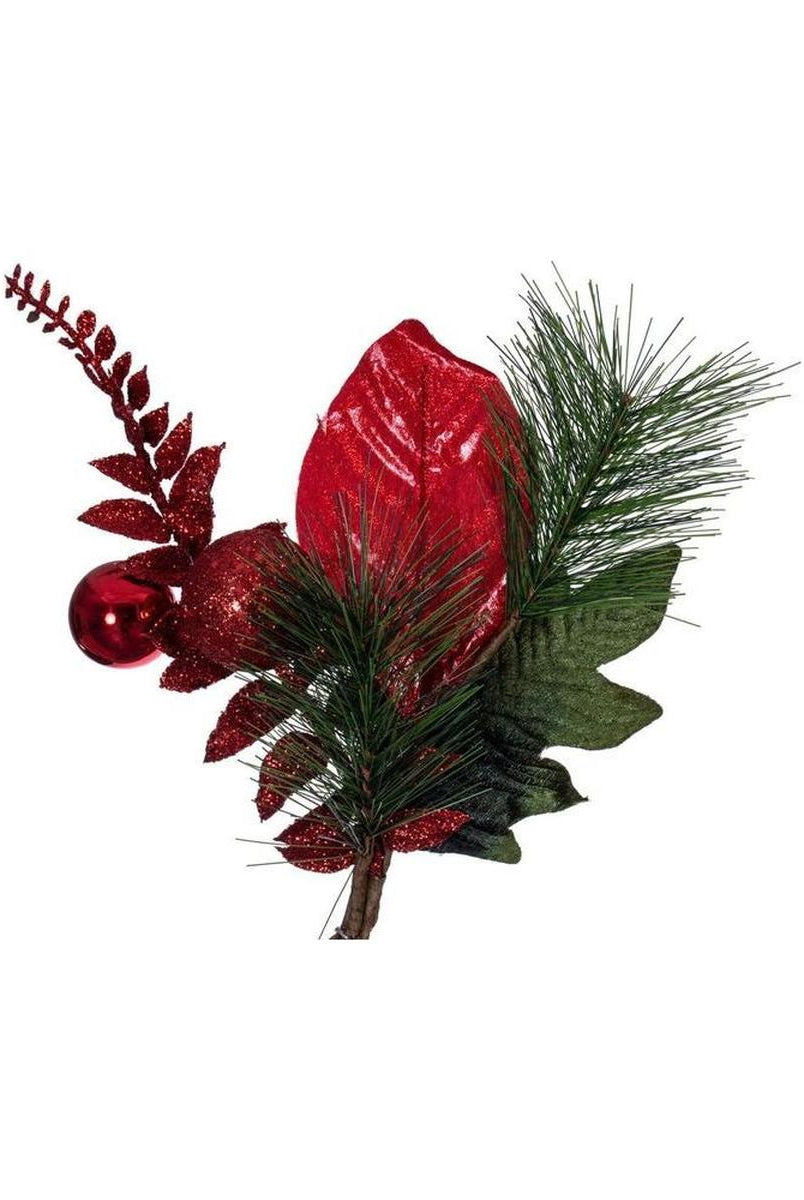 Shop For 72" Merry Red Poinsettia Decorated Garland at Michelle's aDOORable Creations