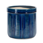 Shop For 7.25" Blue Abstract Planter Pots (Set of 3) at Michelle's aDOORable Creations