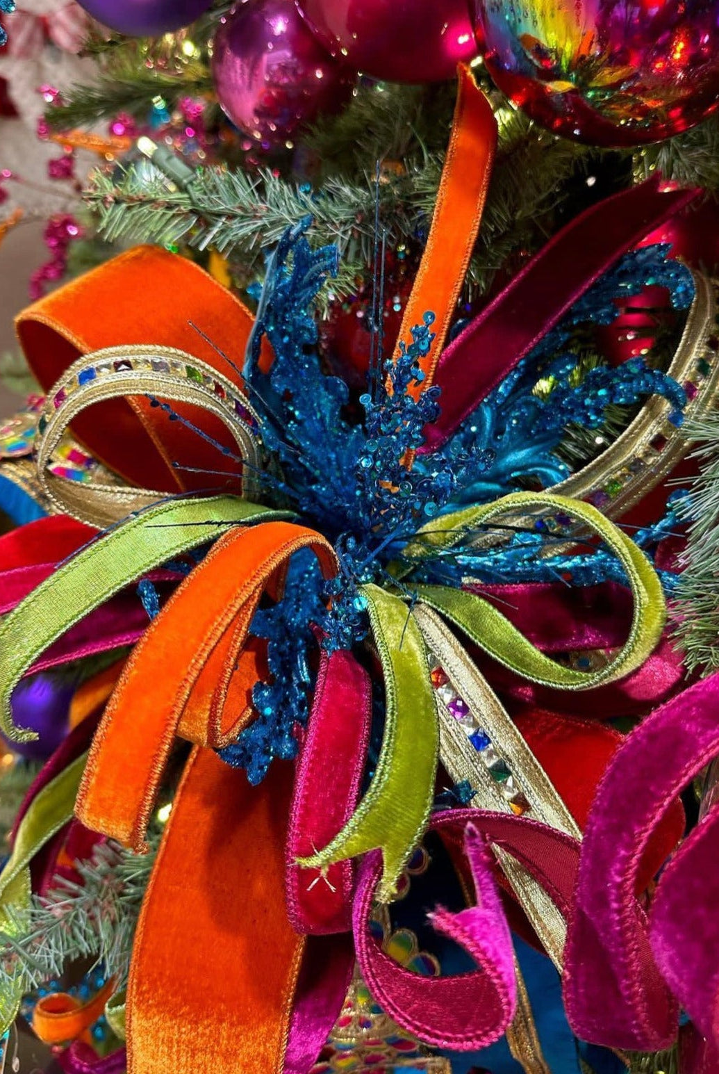 Shop For .75" Velvet Luster Ribbon: Orange (10 Yards) at Michelle's aDOORable Creations