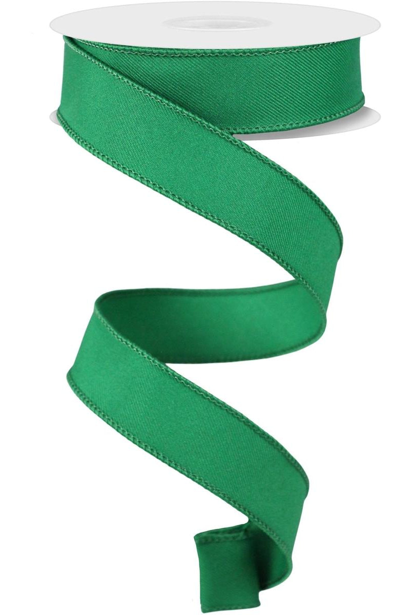 Shop For 7/8" Diagonal Weave Ribbon: Emerald Green (10 Yards) at Michelle's aDOORable Creations