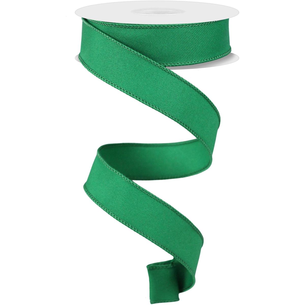 Shop For 7/8" Diagonal Weave Ribbon: Emerald Green (10 Yards) at Michelle's aDOORable Creations