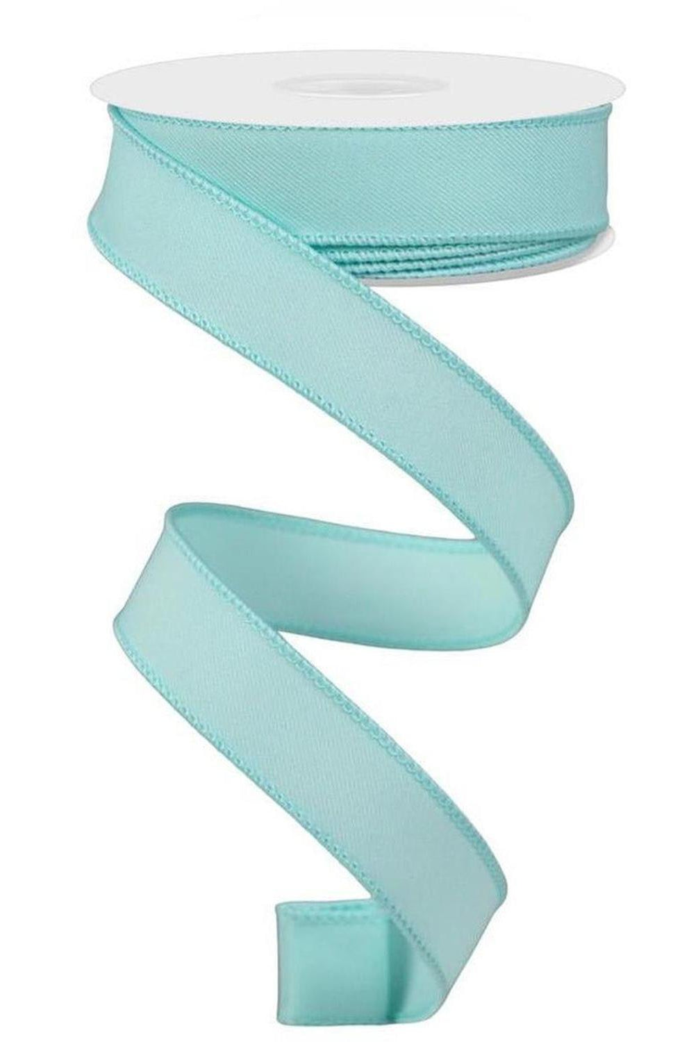7/8" Diagonal Weave Ribbon: Ice Blue (10 Yard)