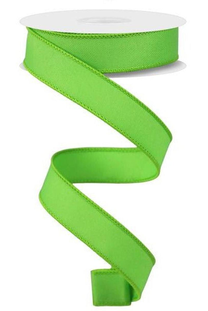 Shop For 7/8" Diagonal Weave Ribbon: Lime Green (10 Yards) at Michelle's aDOORable Creations