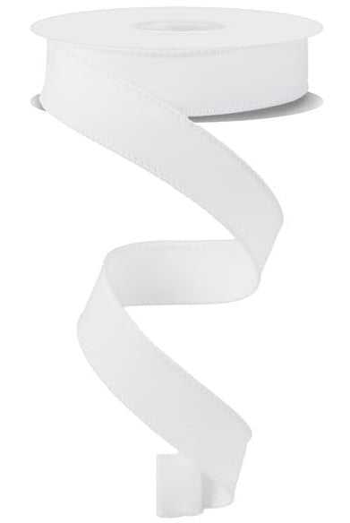 Shop For 7/8" Diagonal Weave Ribbon: White (10 Yards) at Michelle's aDOORable Creations