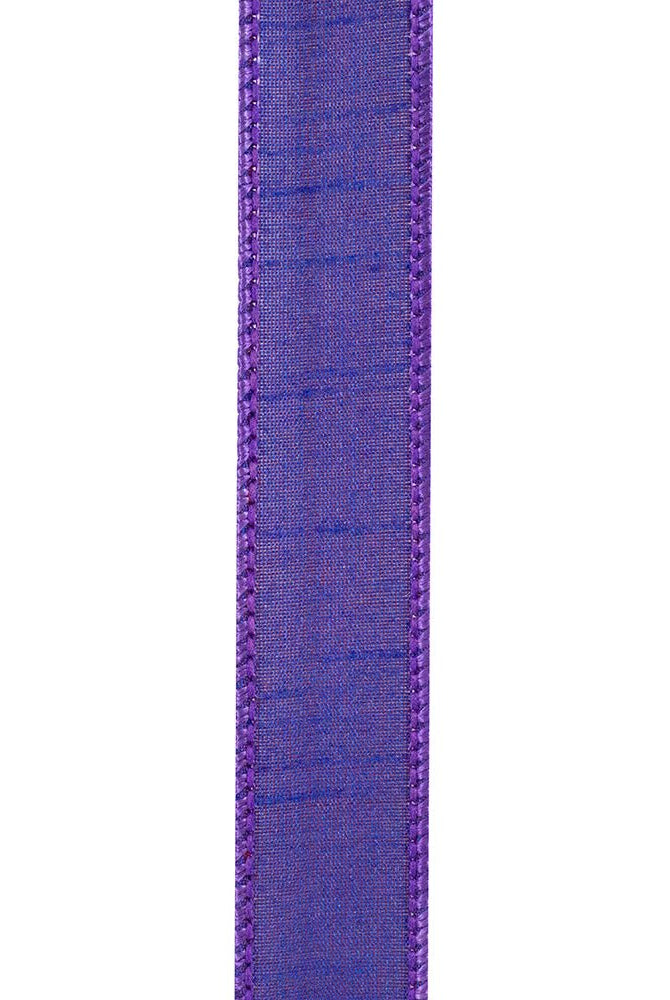 Shop For 7/8" Dupioni Ribbon: Purple (10 Yards) at Michelle's aDOORable Creations