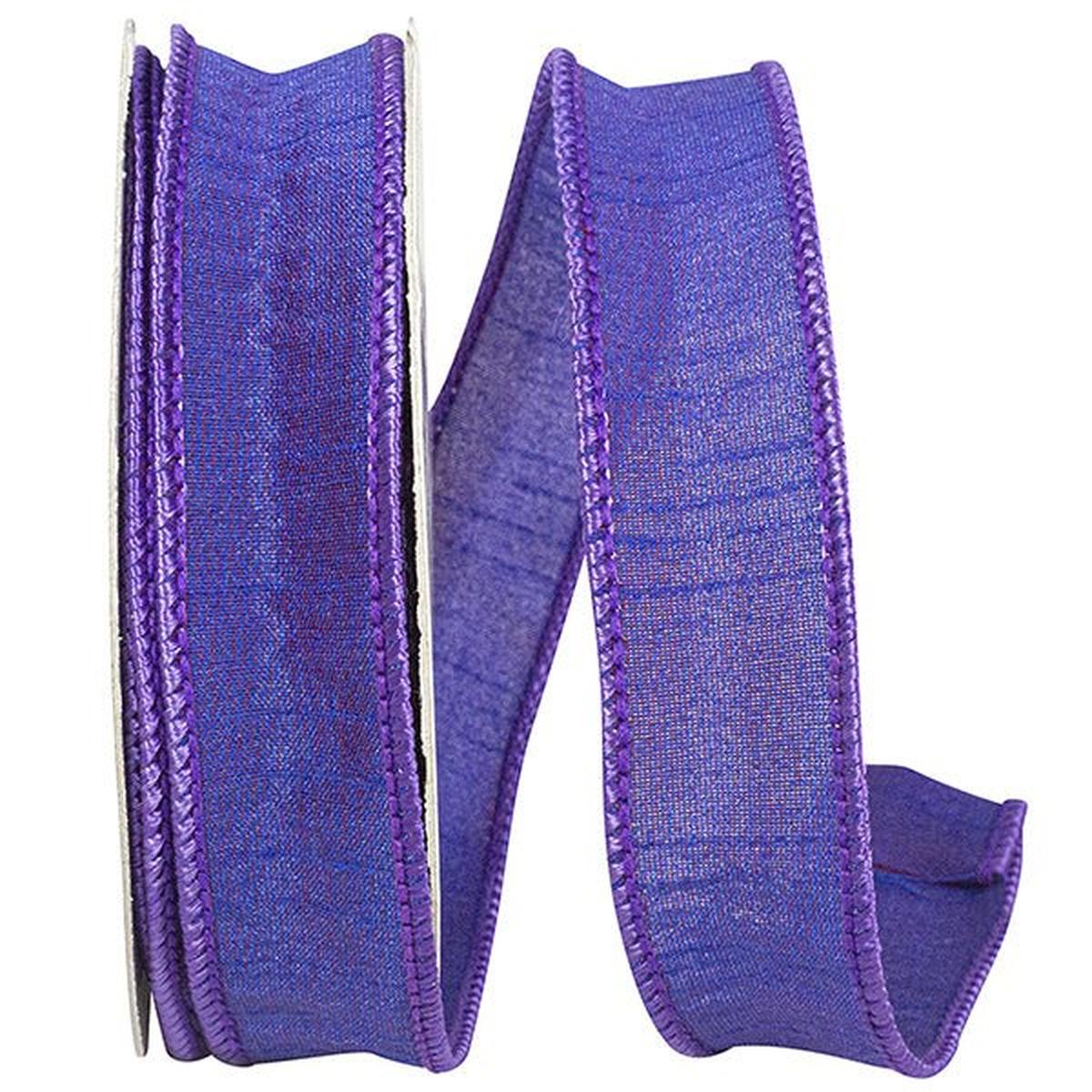 Shop For 7/8" Dupioni Ribbon: Purple (10 Yards) at Michelle's aDOORable Creations